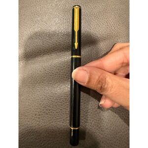 Parker Black Gold Trim Ballpoint Pen Made in UK works
